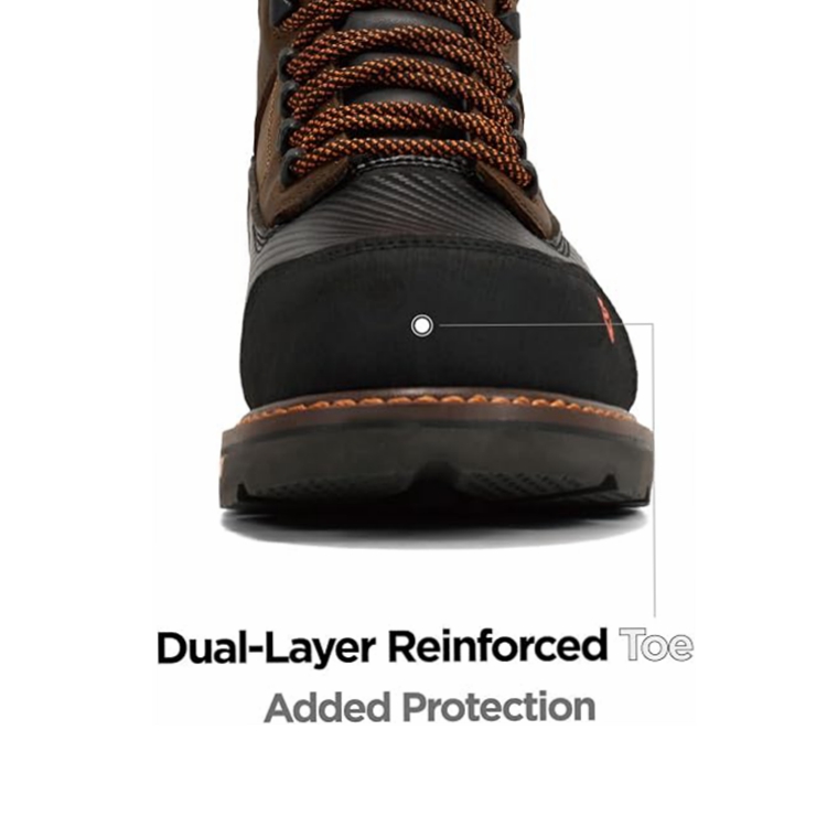 SUREWAY Men's 8 Inch Waterproof Composite Toe Leather Work Boots