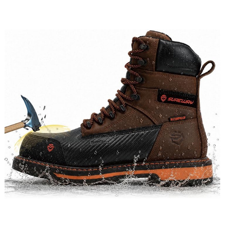 ウジセット mens composite toe boots Men's 8