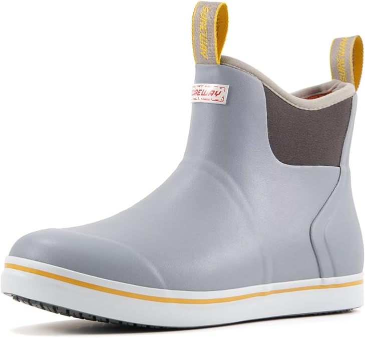 SUREWAY Men's Deck Boots Professional Non-Slip Fishing