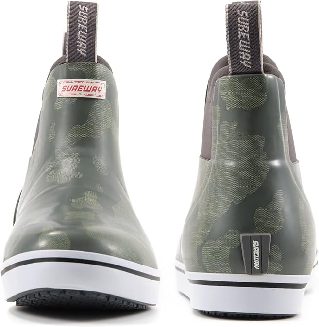 SUREWAY Men's Deck Boots Professional Non-Slip Fishing