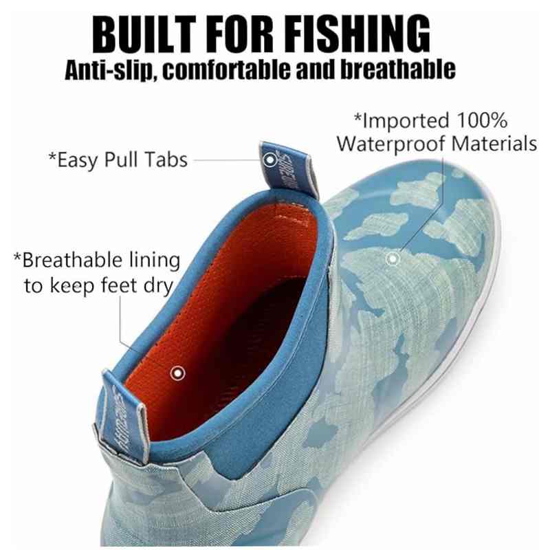 SUREWAY Men's Ankle Fishing Deck Boots for Men