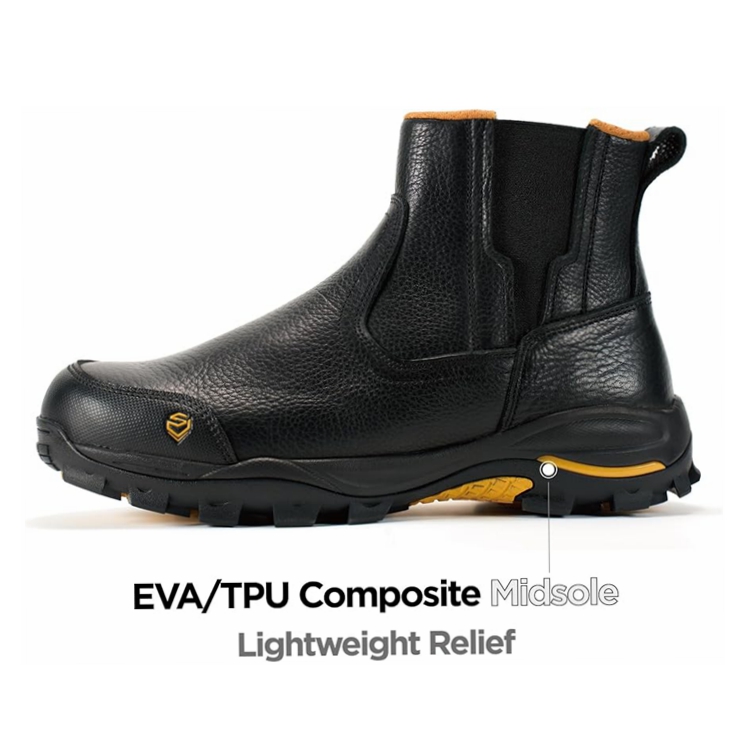 Sureway Men's Western Casual Slip On Work  Boots