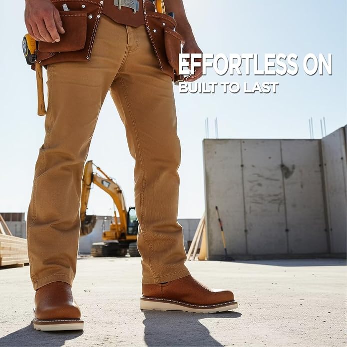 Sureway  Men's Slip On Work Boots Casual boots