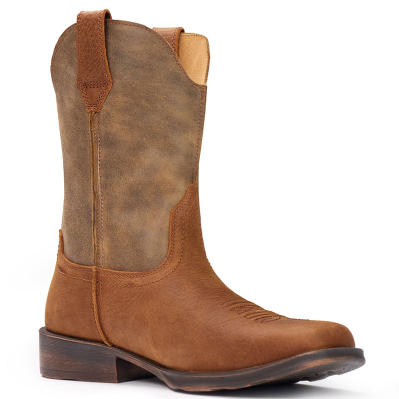 square toe booties Men's Western Boots-Cowboy Work Boots