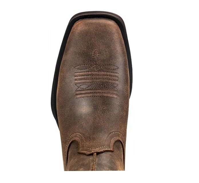 Sureway Mens Western Square Toe Cowboy Boots for Men