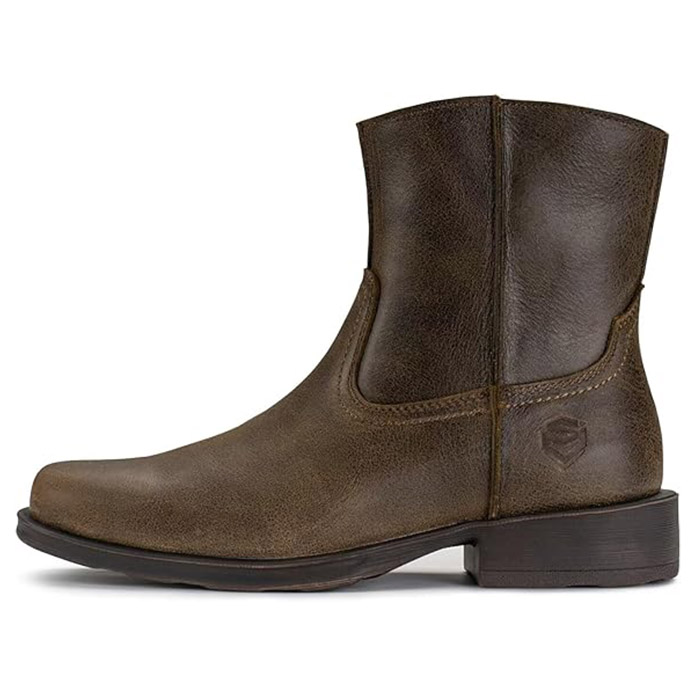 Sureway Men's Western Casual Slip On Work  Boots