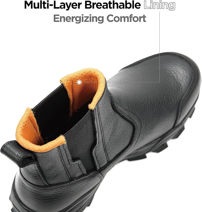 Sureway Men's Western Casual Slip On Work  Boots
