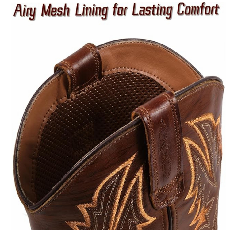 SUREWAY Men's  Cowboy Work Boots Casual Western Boots 