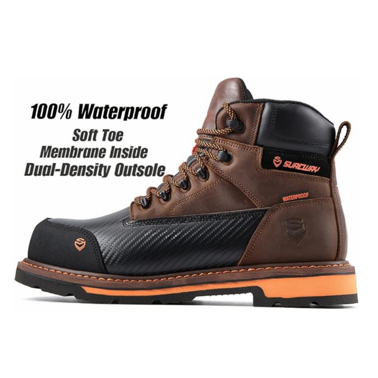 comp toe work boots Men's waterproof Work Boots Sureway