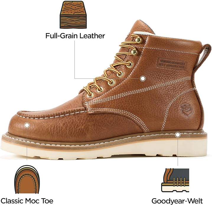 sureway  6 inch work boots for men
