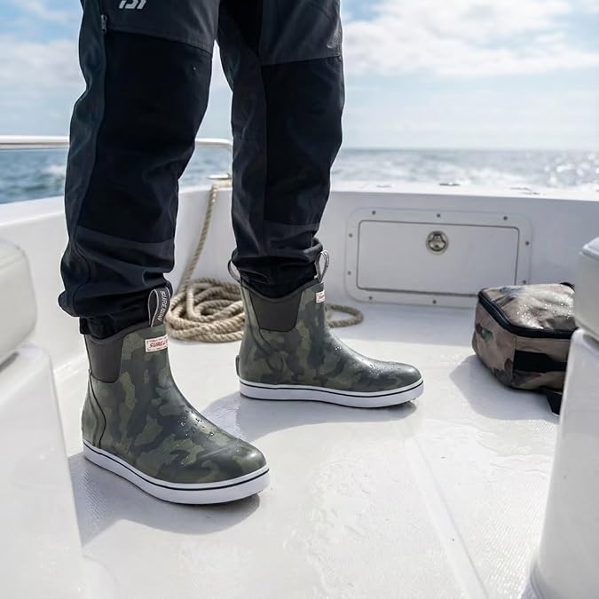 SUREWAY Men's Deck Boots Professional Non-Slip Fishing