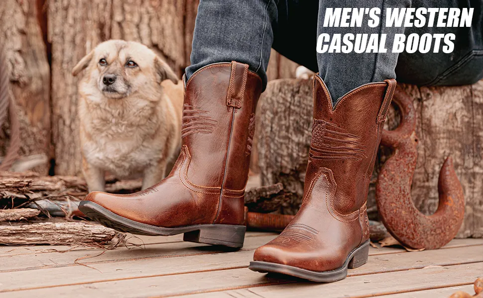 Comfortable western work boots best sale