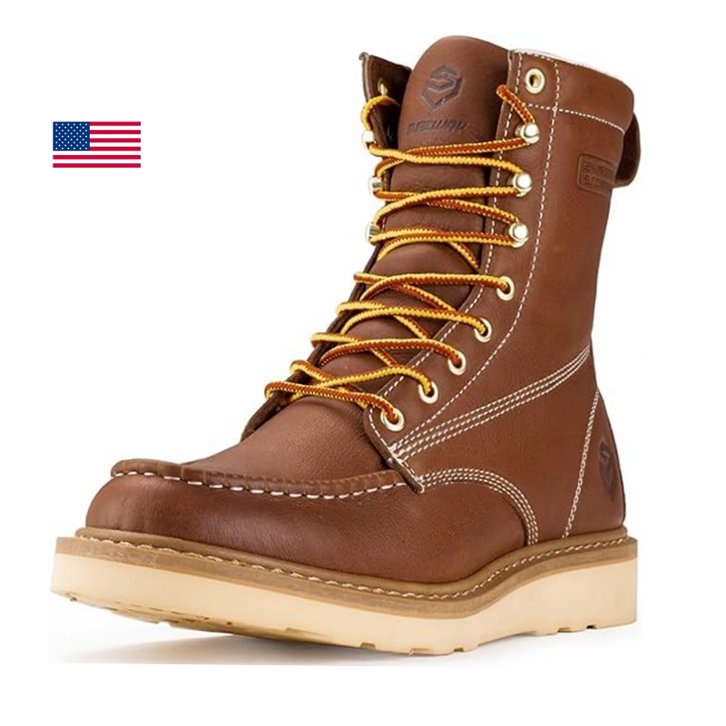 soft toe work boots Men's 8-inch Lightweight Work Boots 803-Sureway