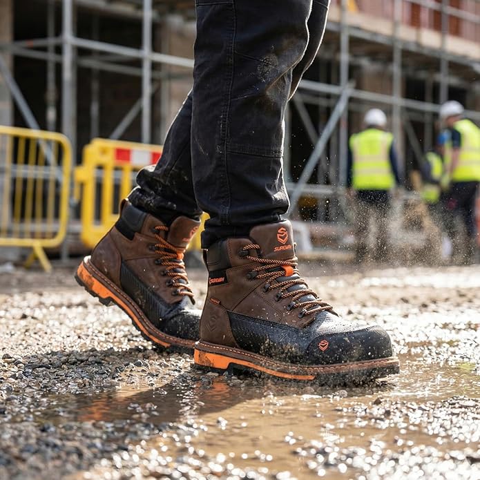 comp toe work boots Men's waterproof Work Boots Sureway