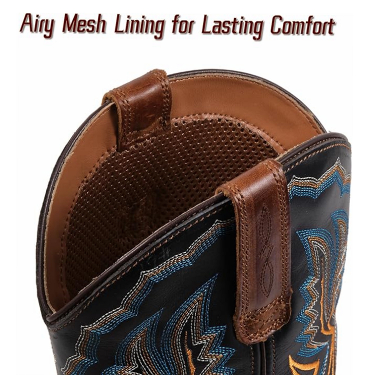 SUREWAY Western Boots  Men’s Square Toe Work Boot