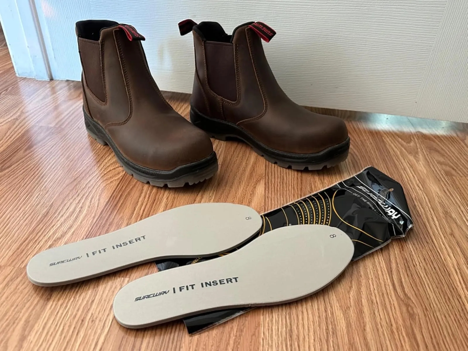 Sureway  slip on work boots for men