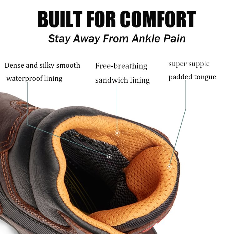 Sureway Men's 6" Soft Steel Toe Lace up work boots