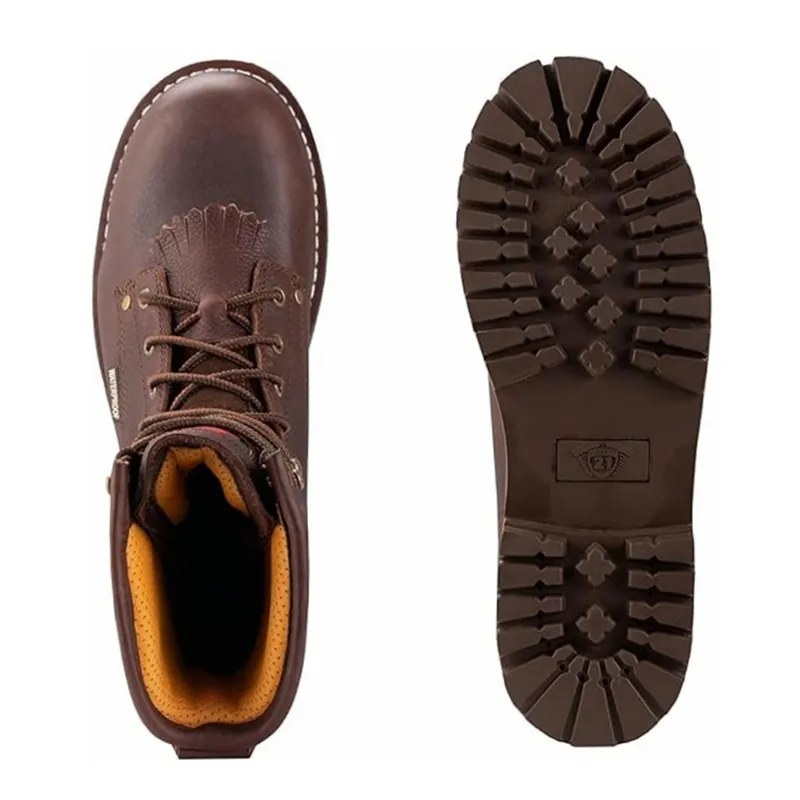 Sureway Men's 8-inch Steel Toe Waterproof Logger Boots 1020