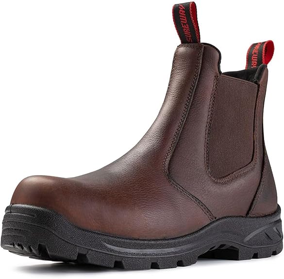 Sureway Men's Composite Toe  Slip on Work Boots 