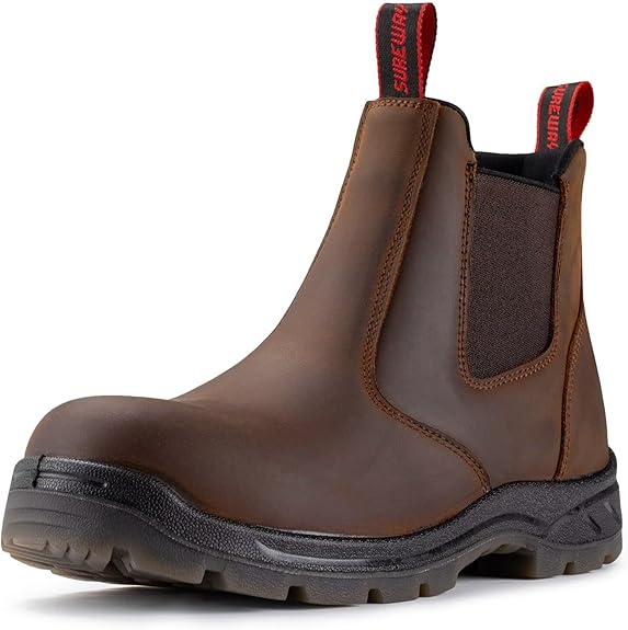 Sureway Men's Composite Toe  Slip on Work Boots 