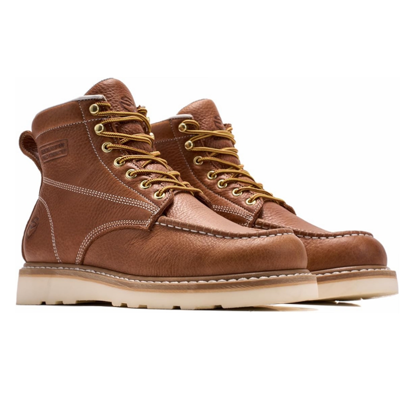 Sureway Men's 6-inch Safety Toe Work Boots 603 - Brown