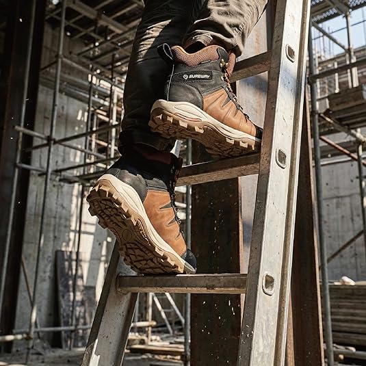 Sureway Mens Heavy Duty waterproof Soft Toe Work Boots