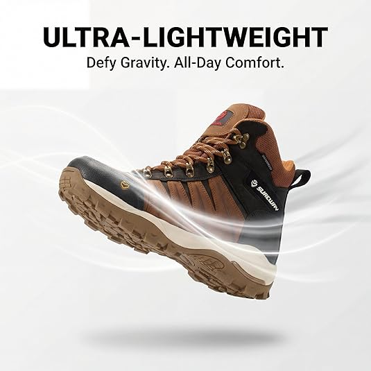 Sureway Mens Heavy Duty waterproof Soft Toe Work Boots