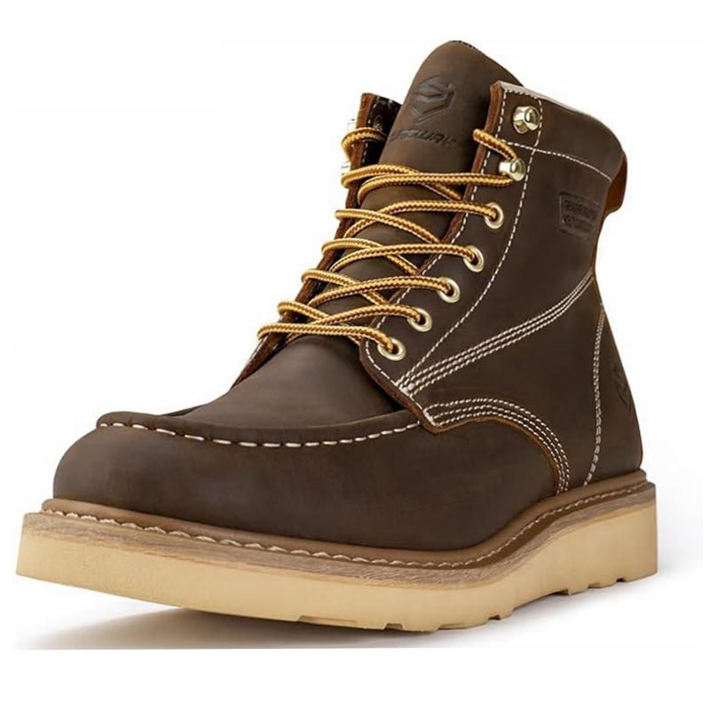 Sureway Men's 6-inch Safety Toe Work Boots 603 - Brown
