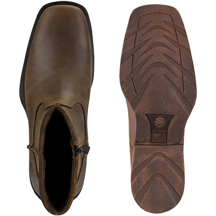 Sureway Men's Western Casual Slip On Work  Boots