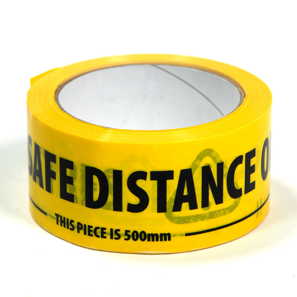 2 Meter Distance COVID Safety Tape-Pinknoise Systems