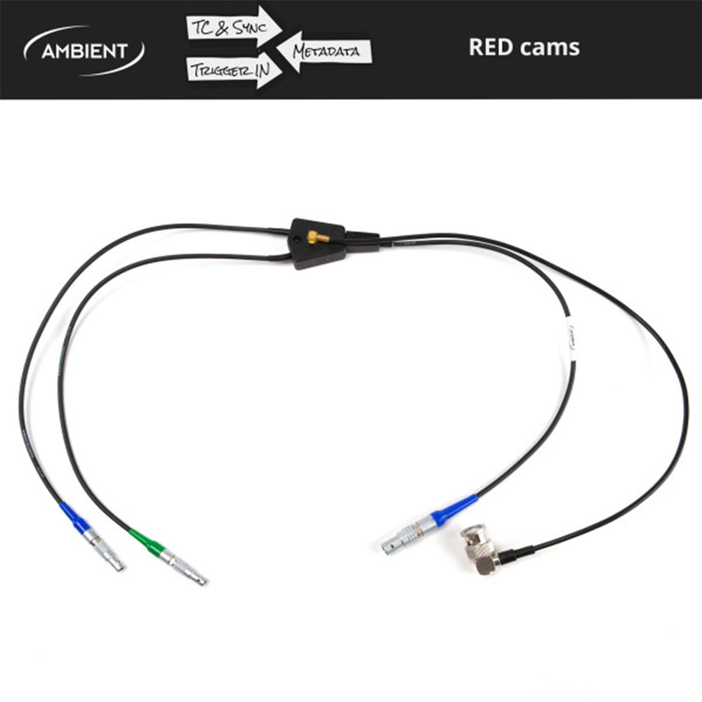 Ambient ACN-TC-RCP-R Timecode and Metadata Interface Cable for Red Cameras