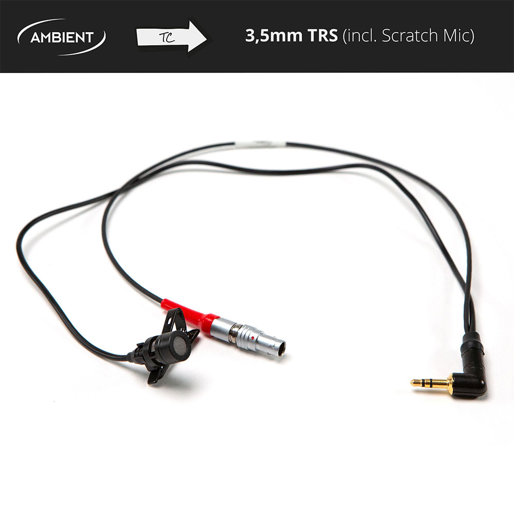 Ambient LETC-OUT35/OUT Timecode Cable with Mic for Scratch Track