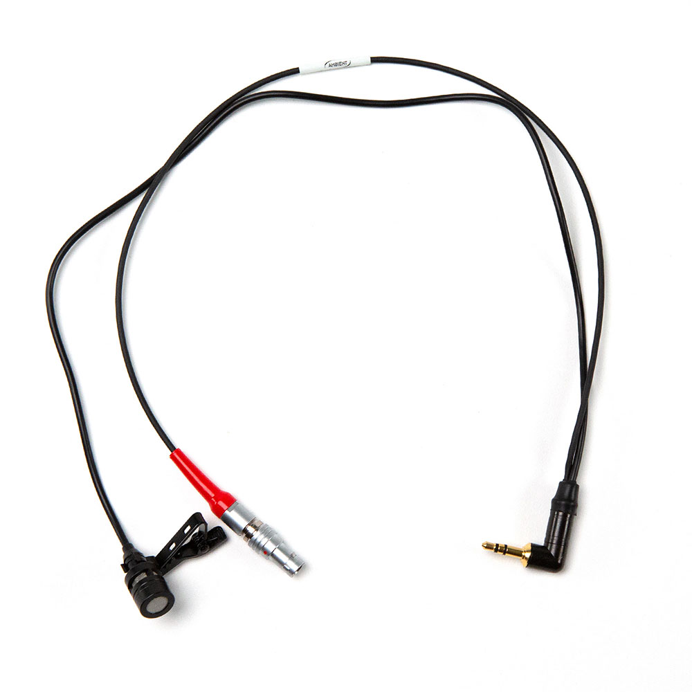 Ambient LETC-OUT35/OUT Timecode Cable with Mic for Scratch Track