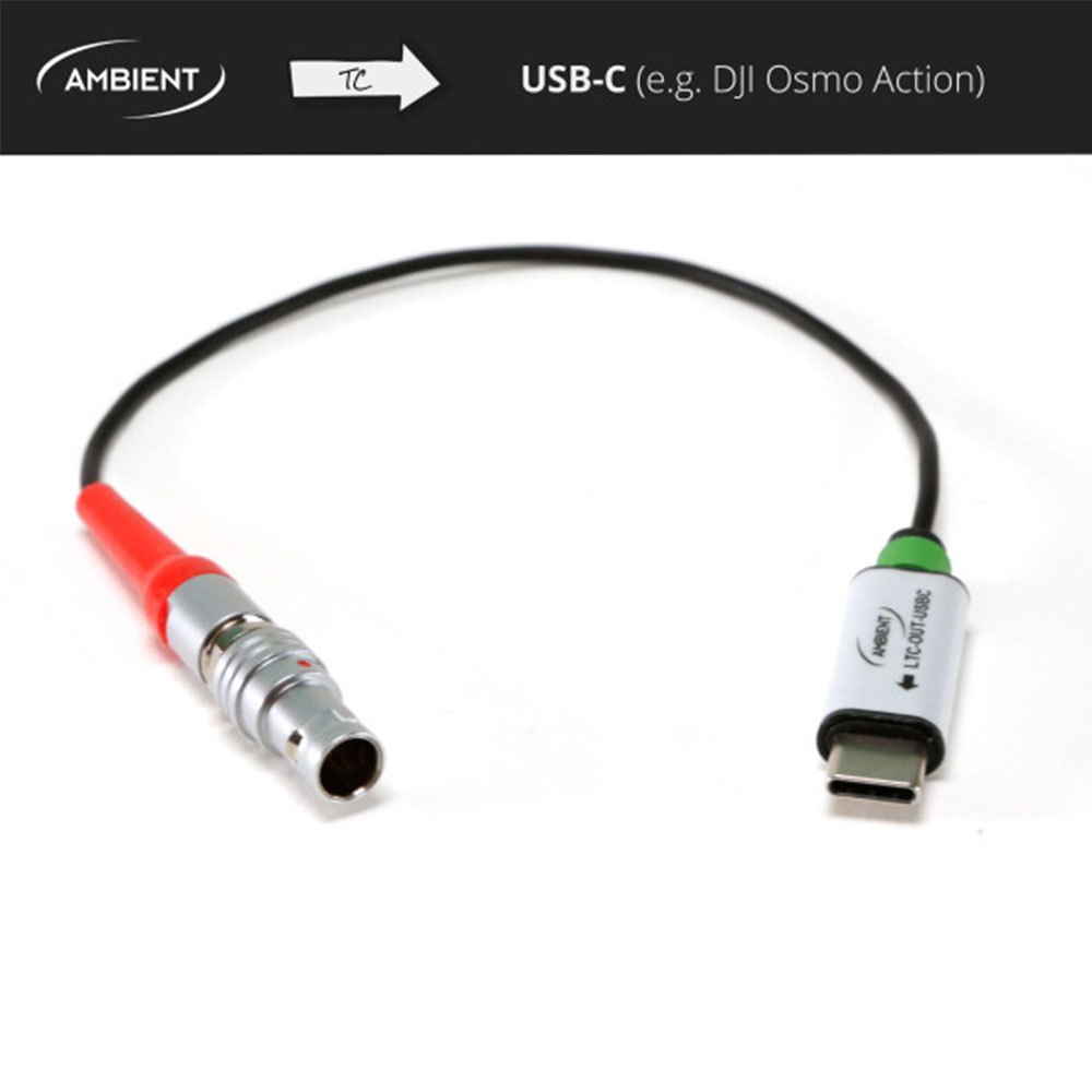 Ambient LTC Out USB-C Timecode Cable