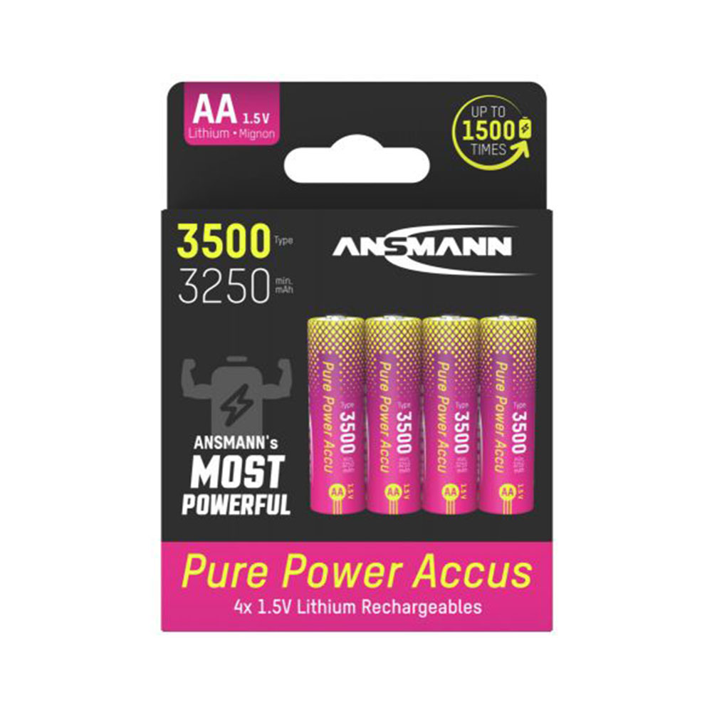 Ansmann Pure Power Li-Ion Battery AA 4-Pack