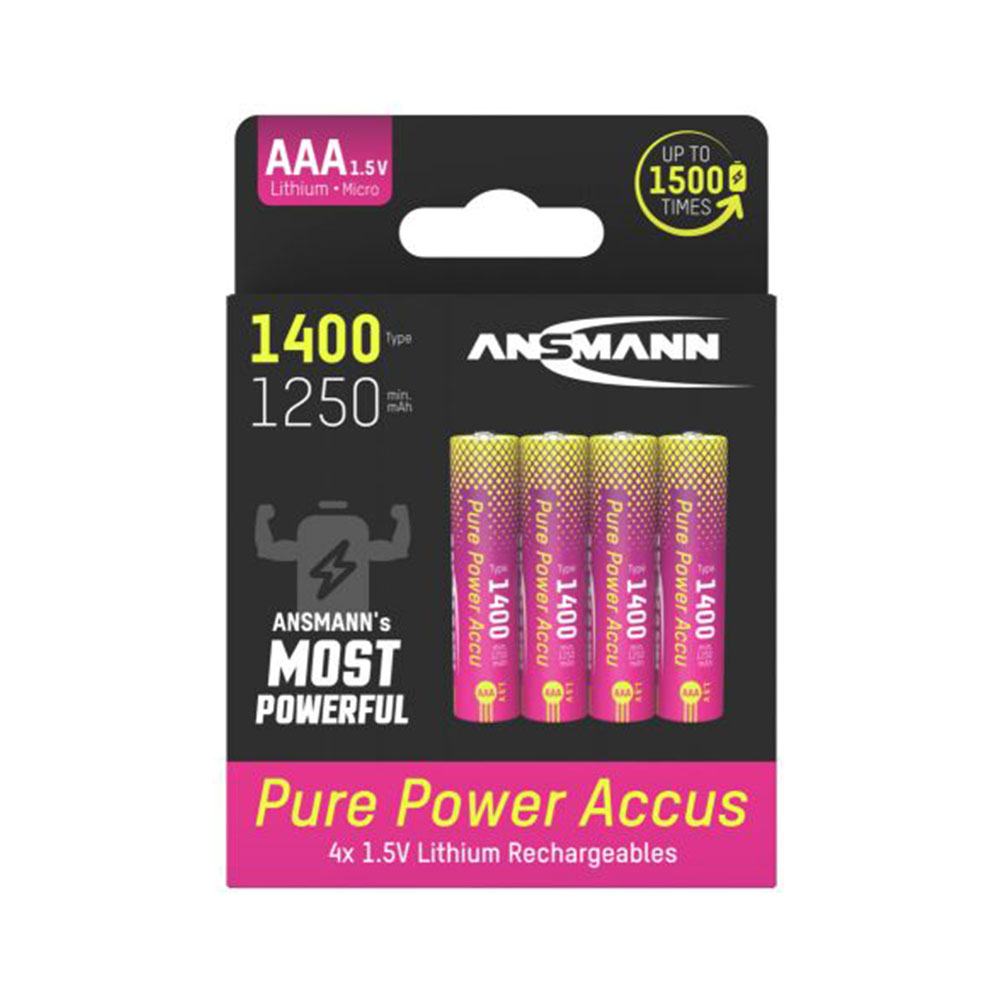 Ansmann Pure Power Li-Ion Battery AAA 4-pack