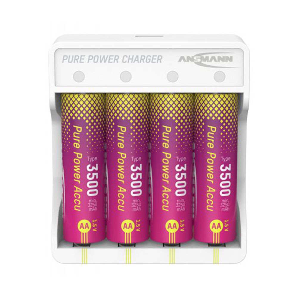 Ansmann Pure Power Set 4× AA / HR6 Battery Packs and Charging Module