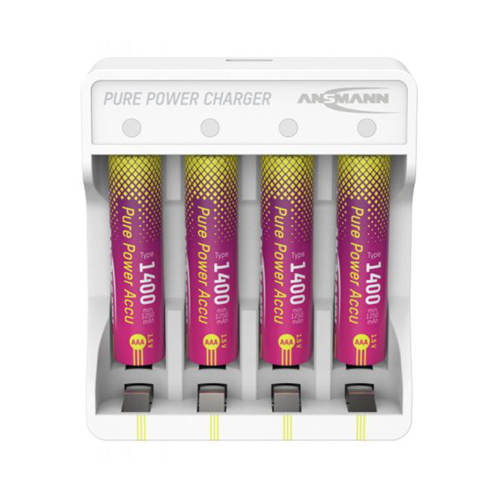 Ansmann Pure Power Set 4× AAA / HR03 Battery Packs and Charging Module