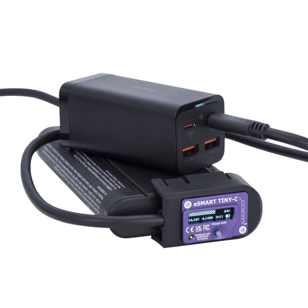 Audioroot eSMART TINY-C Ultra Compact USB-C Smart Battery Charger