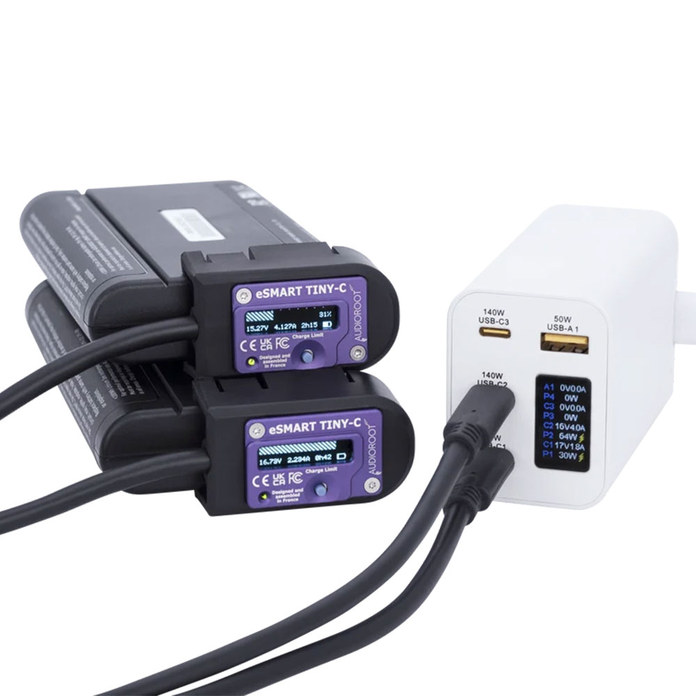 Audioroot eSMART TINY-C Ultra Compact USB-C Smart Battery Charger