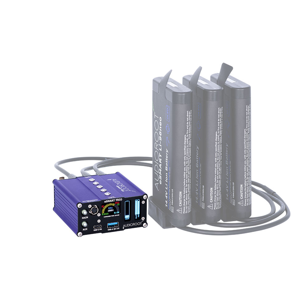 Audioroot eSmart Trio Portable Smart Battery Distribution-Pinknoise Systems