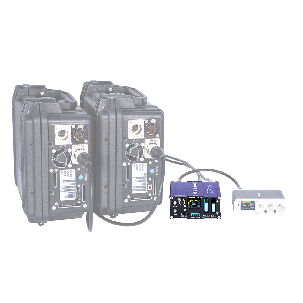 Audioroot eSmart Trio Portable Smart Battery Distribution-Pinknoise Systems