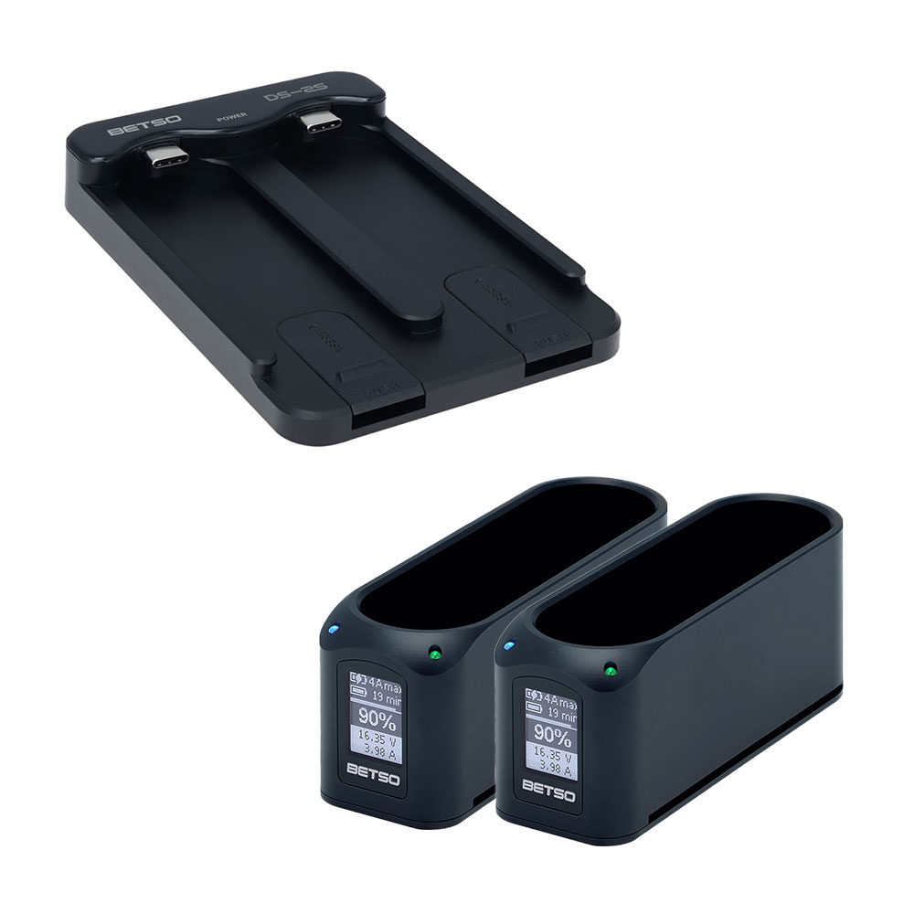 Betso Battery Charger Bundle - 2 Bay