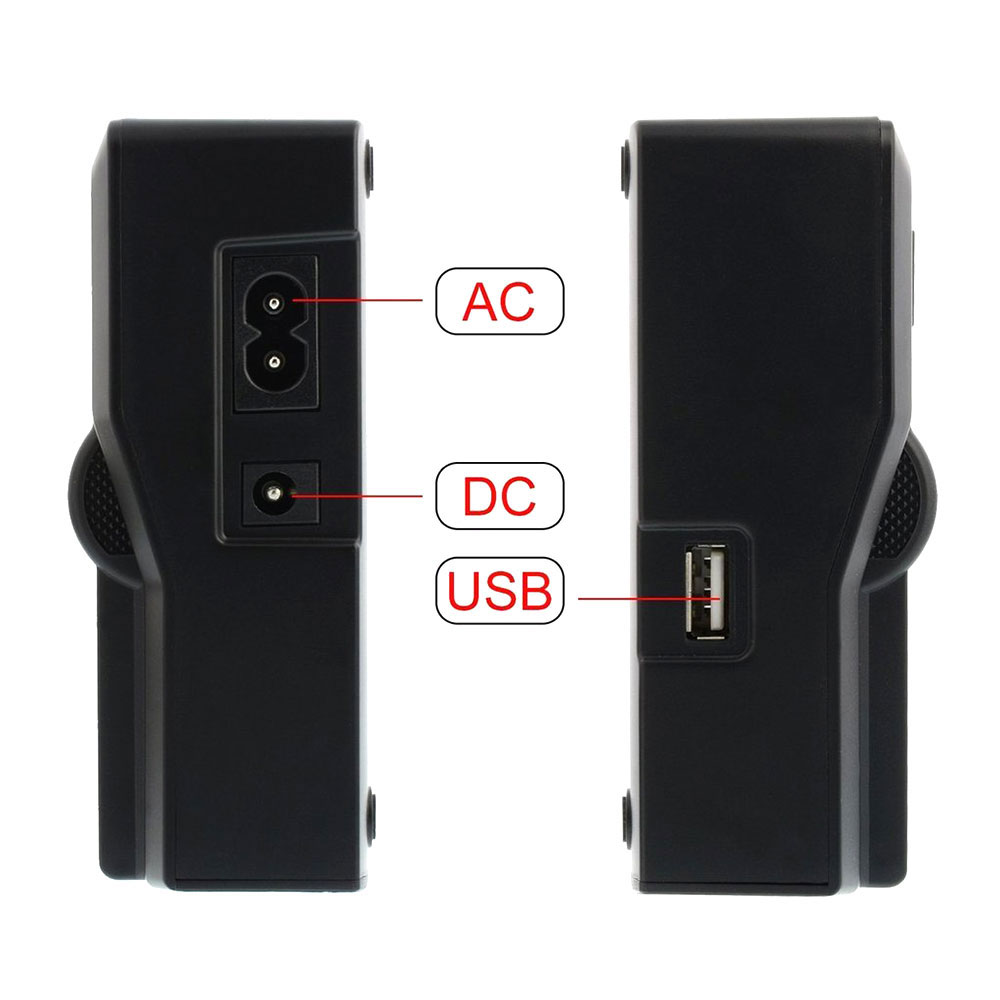 Bluemax NP-W126 Dual Twin LCD Battery Charger-Pinknoise Systems