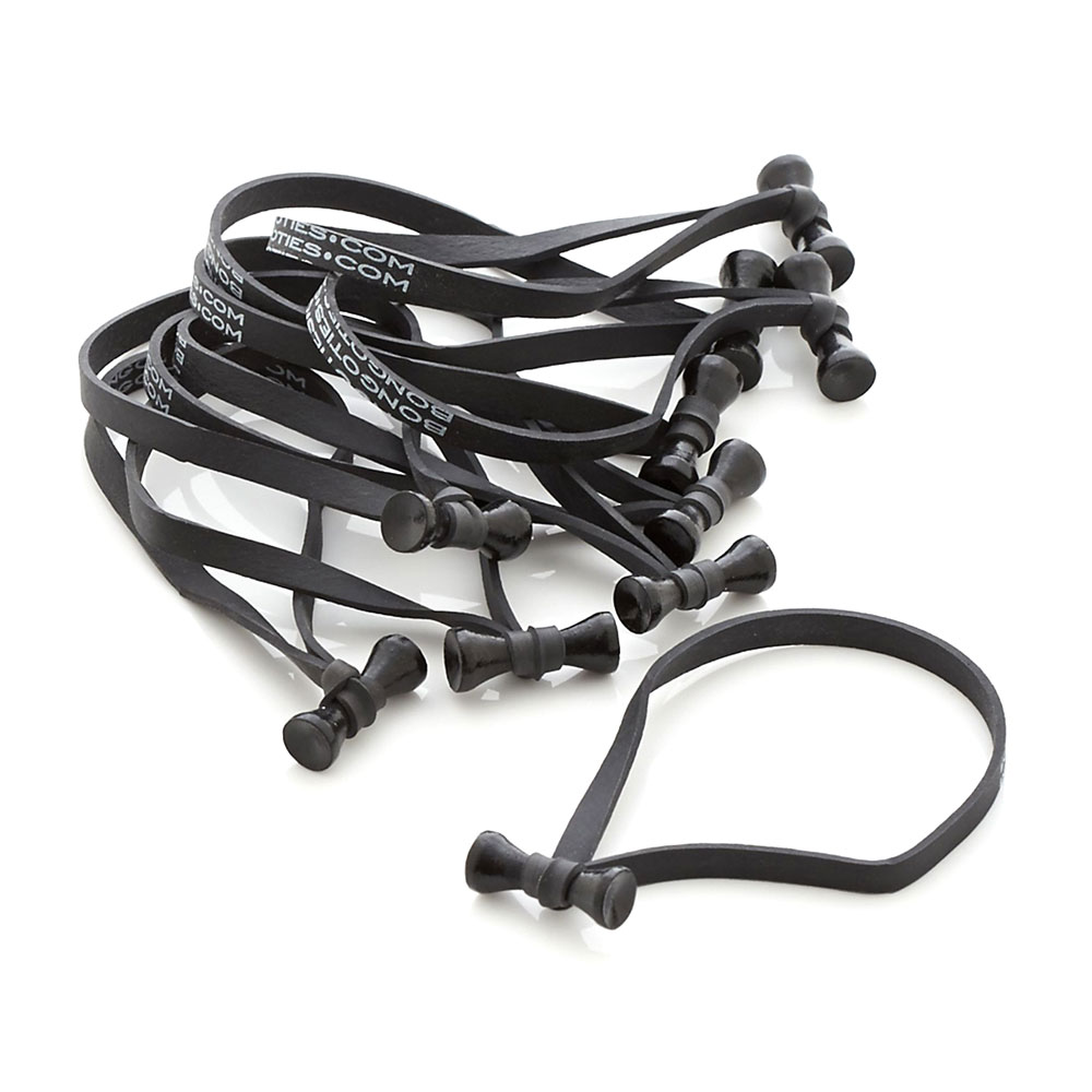 Bongo Ties Multi-Purpose Elastic Ties (10 Pack)-Pinknoise Systems