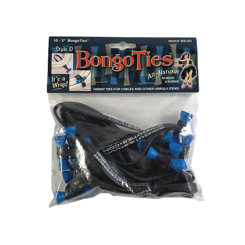Bongo Ties Multi-Purpose Elastic Ties (10 Pack)