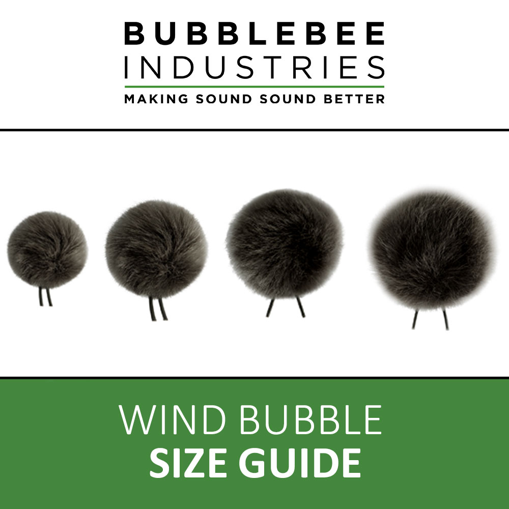 Bubblebee Windbubble Size Guide-Pinknoise Systems