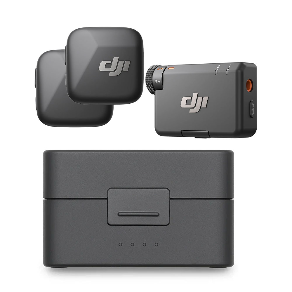 DJI Mic Mini Kit - 1 Transmitter, 2 Receivers + Charging Case