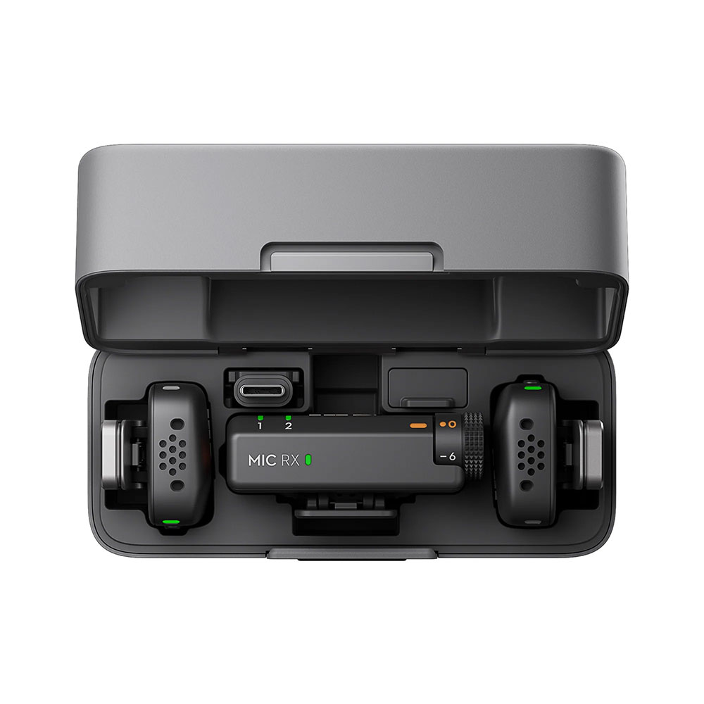 DJI Mic Mini Kit - 1 Transmitter, 2 Receivers + Charging Case