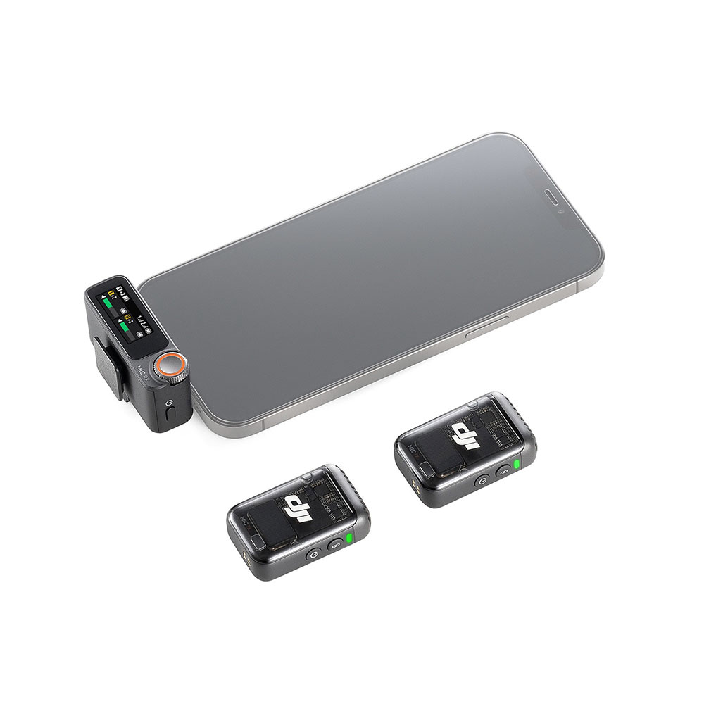 DJI Mic 2 Kit - 2 Transmitters, 1 Receiver + Charging Case